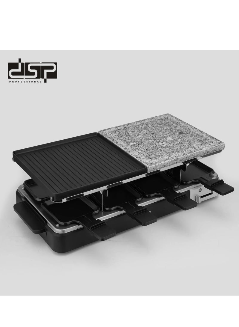 DSP Raclette Grill and Natural Grill Stone and Non-Stick Grill Plate  - Image 5