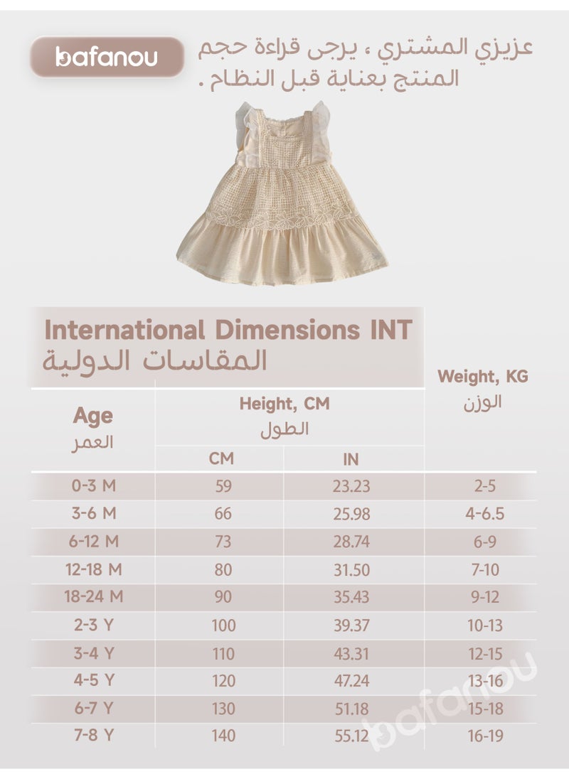 Bafanou Summer Baby Girls Dress Newborn party Clothes Fly Sleeve Lace Clothing  - Image 3
