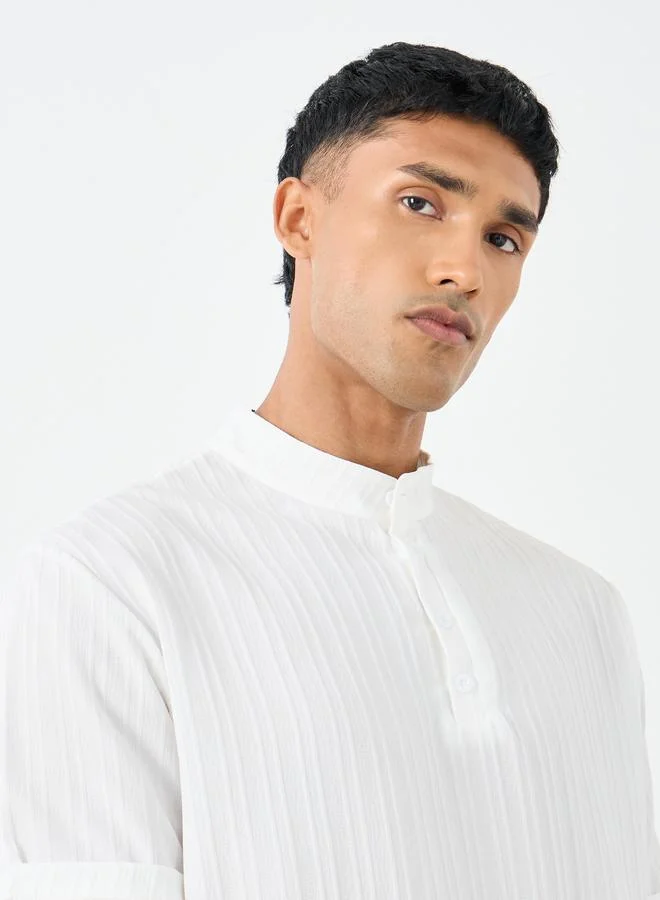 Styli Styli Men Solid Oversized Shirt and Pants Co-Ords