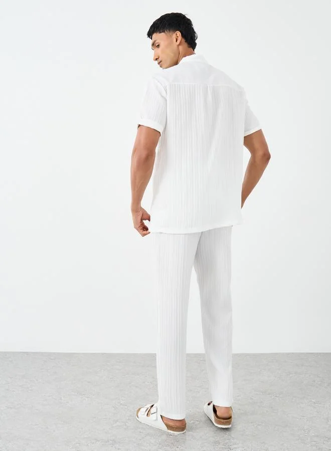 Styli Styli Men Solid Oversized Shirt and Pants Co-Ords