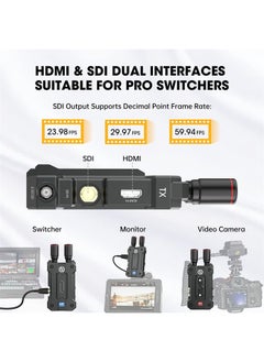 HollyView Hollyland Mars 4K Wireless Video Transmitter 5G SDI HDMI Transmitter, 450FT Los Range 66ms Latency, 4 App Monitoring 3 Scene Modes, Compatible with Mars M1 Wireless Monitor (Single Transmitter- 1 Pcs)  - Image 3