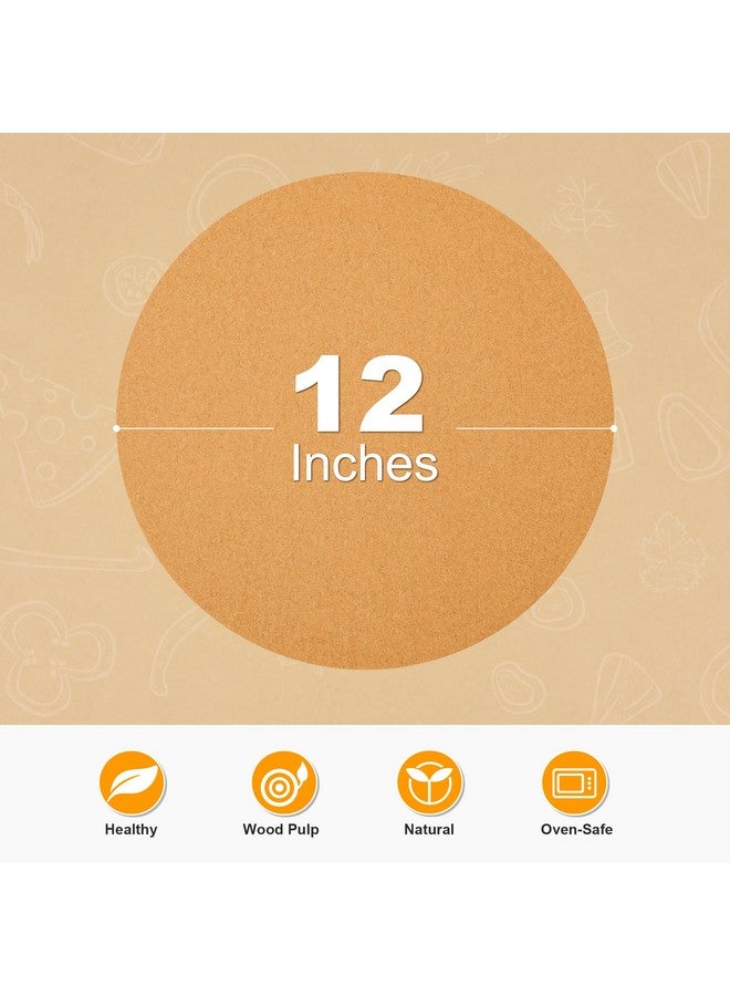 SMARTAKE 200 Pcs Unbleached Parchment Paper Baking Sheets Round, 12 Inches Non-Stick Precut Baking Parchment, For Baking Grilling Air Fryer Steaming Bread Cup Cake Cookie And More - Image 2