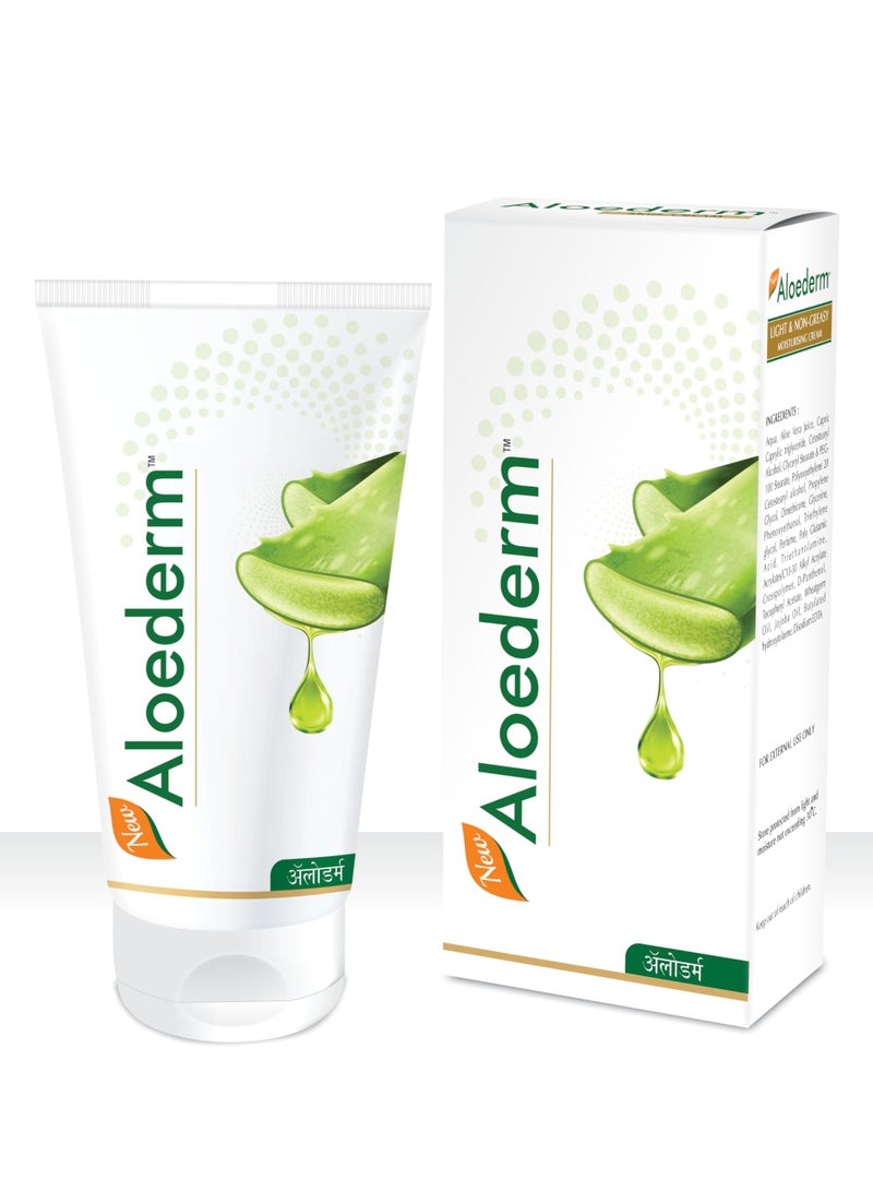 Aloederm Skin Cream for treating Dry Skin|Cold Processed Aloevera | Delays Ageing - 50 gm - Image 1