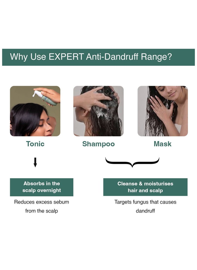BARE ANATOMY Bare Anatomy Anti Dandruff Shampoo | Reduces Up to 100% Dandruff and Strengthens Hair | Derma Approved Shampoo with Salicylic Acid & Biotin | Shampoo For All Hair types | For Women And Men | 100ml  - Image 4