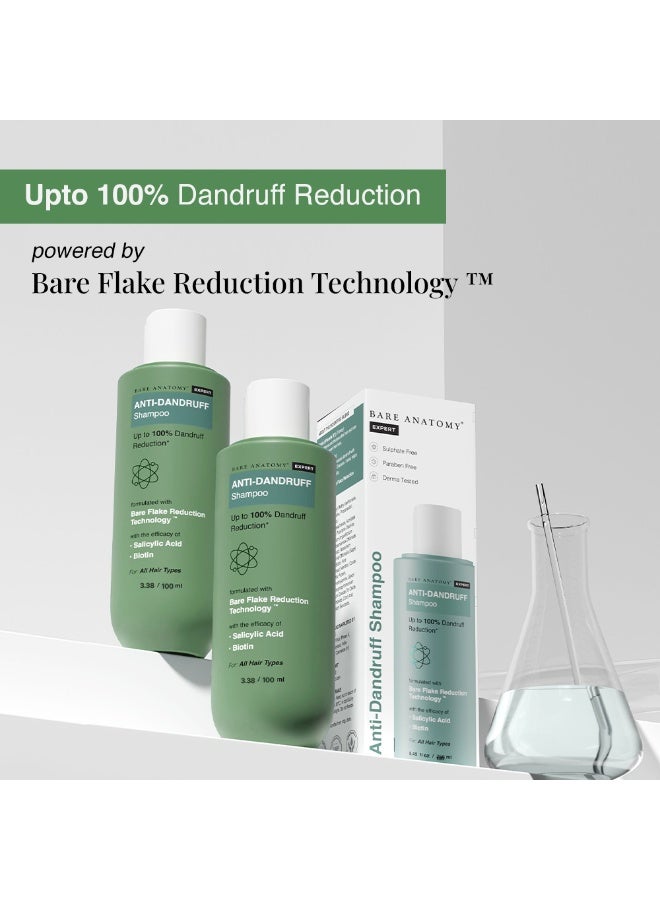 بار_اناتومي شامبو مضاد للقشرة، معتمد من أطباء الجلدية، غني بحمض الساليسيليك والبيوتين | شامبو لجميع أنواع الشعر | للنساء والرجال | 100 مل - Image 3