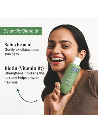 Anti Dandruff Shampoo Derma Approved Shampoo with Salicylic Acid & Biotin | Shampoo For All Hair types | For Women And Men | 100ml - view 5