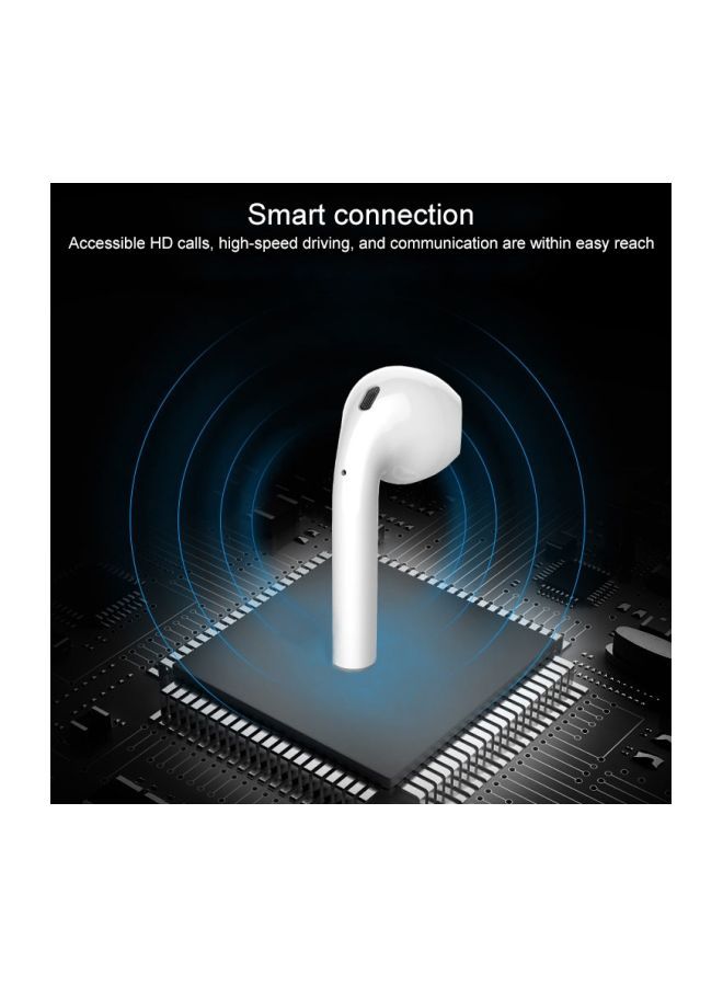 NIBEMINENT RV1 2-in-1 2.4A USB Port Car Charger And V5.0 Bluetooth Right Ear Headset White  - Image 4