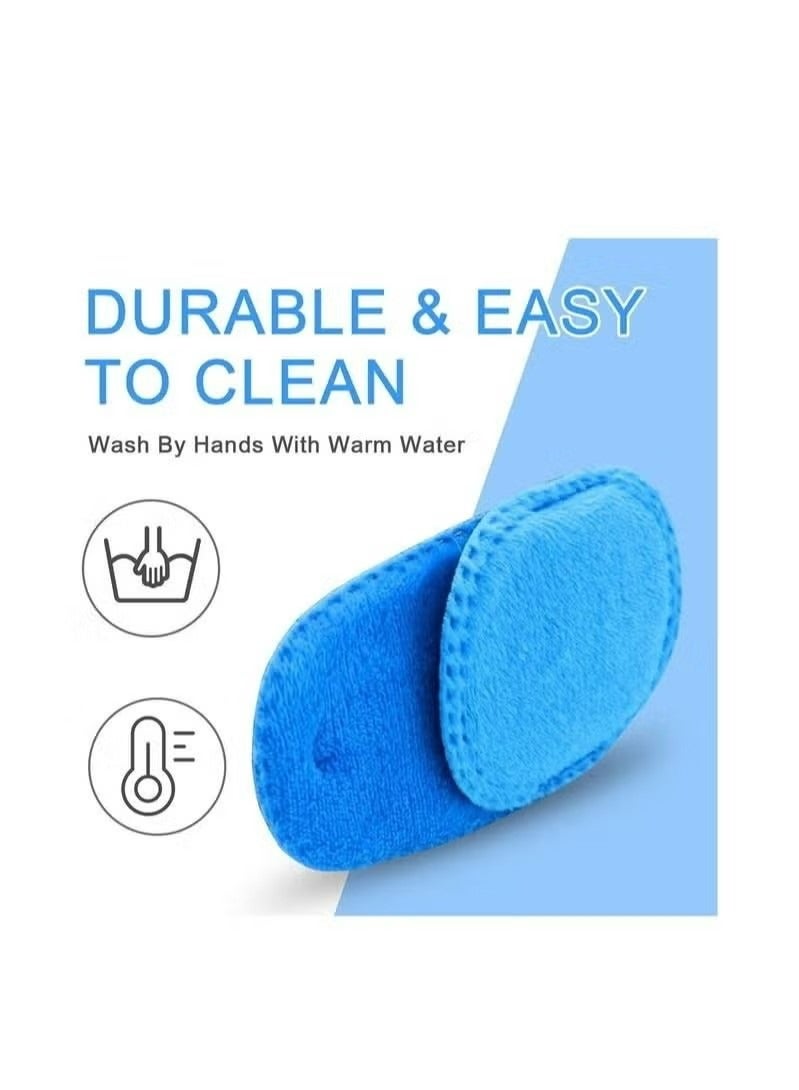 4 Pack Eye Patches for Kids Girls Boys Right  Left Eye Patch for Glasses Lazy Eye Patch for Children Treating Lazy Eye Amblyopia Strabismus and After Surgery Full Coverage (Blue) - Image 3