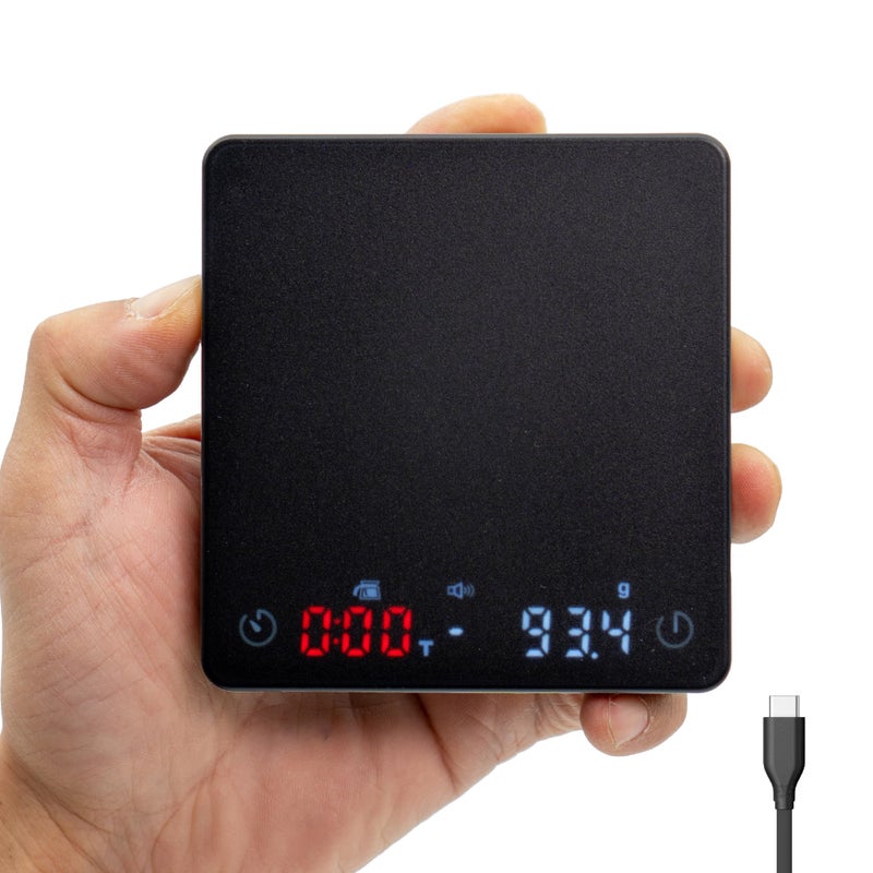 MiiCoffee Nano Coffee Scale with Timer, Espresso Scale with Auto Tare, Touch Sensor and Silicone Cover - Image 1