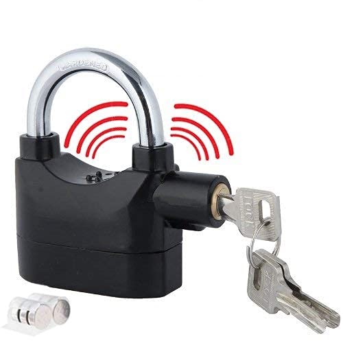 KRySt High Security Alarm Padlock with 110 dB Loud Sound | Weather Resistant Anti-Theft Lock with 3 Keys | Ideal for Home, Gate, Bike, Shed, Garage & Office Security - Image 1