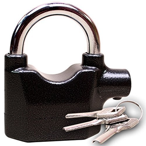 KRySt High Security Alarm Padlock with 110 dB Loud Sound | Weather Resistant Anti-Theft Lock with 3 Keys | Ideal for Home, Gate, Bike, Shed, Garage & Office Security - Image 2