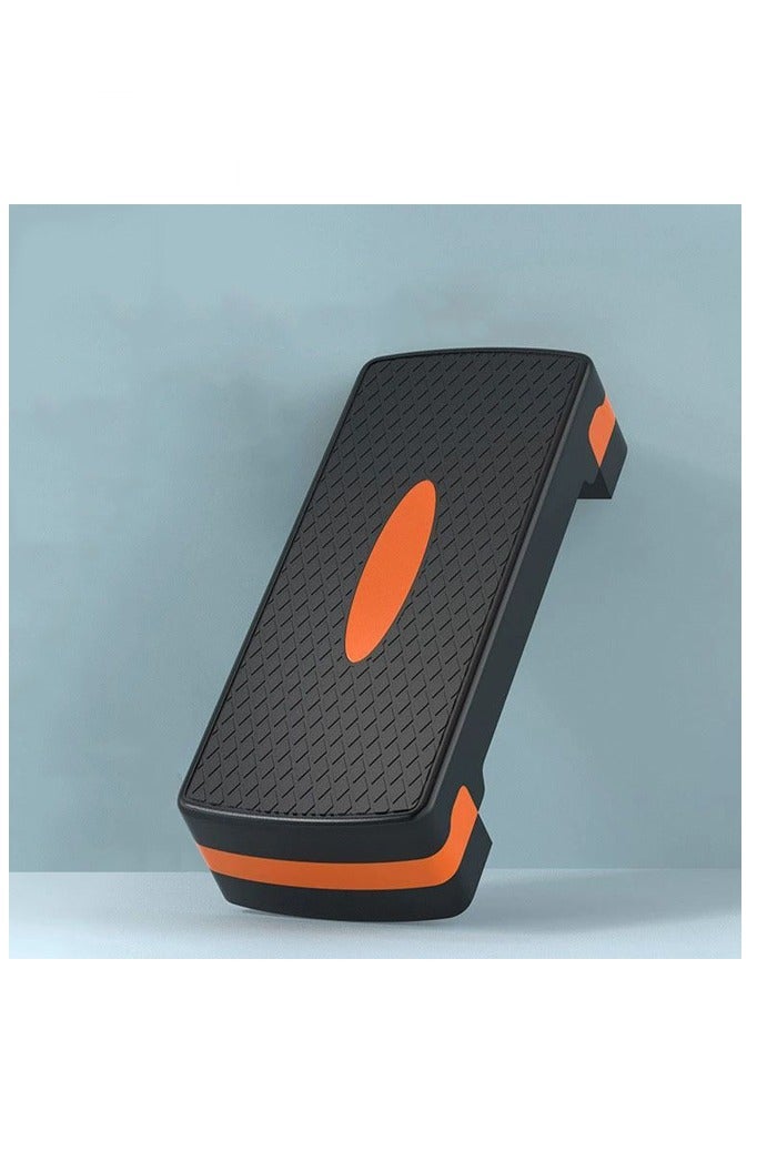 Generic Fitness Step Board, Adjustable Aerobic Exercise Step Board for Home Use, Rhythmic Yoga Personal Training Step Board, Fitness Equipment, Stackable Fitness Step Board, Yoga Step Board, Balance Step Board, Home Fitness Equipment, Yoga Accessories ,Black Orange  - Image 1
