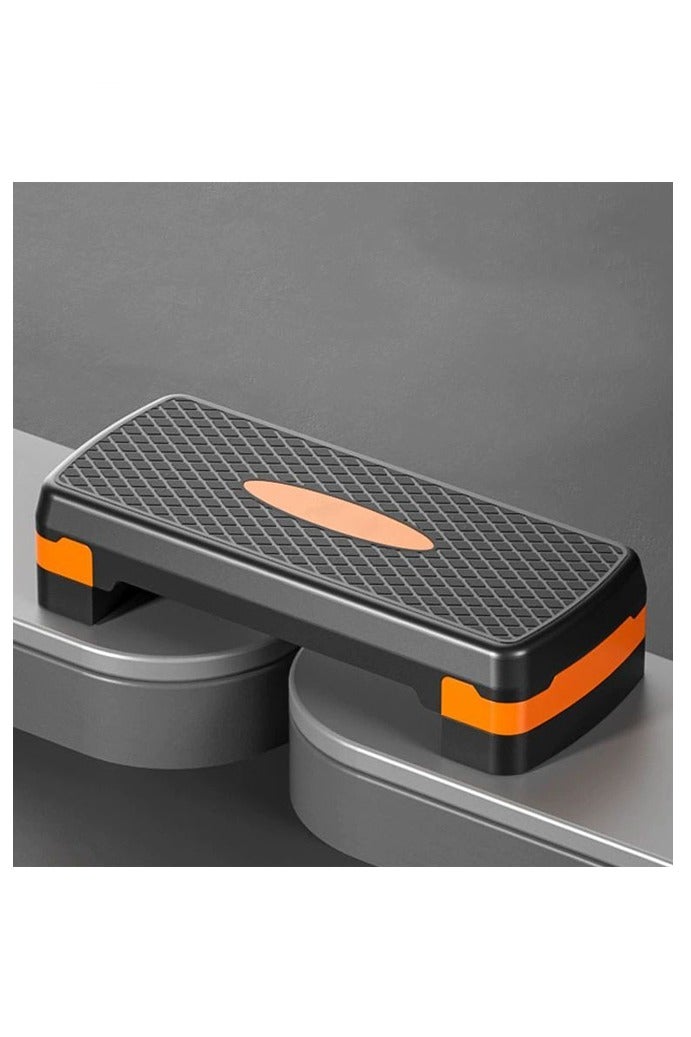 Generic Fitness Step Board, Adjustable Aerobic Exercise Step Board for Home Use, Rhythmic Yoga Personal Training Step Board, Fitness Equipment, Stackable Fitness Step Board, Yoga Step Board, Balance Step Board, Home Fitness Equipment, Yoga Accessories ,Black Orange  - Image 2