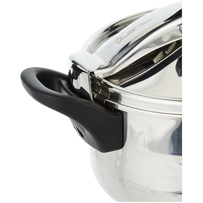 DESSINI Stainless Steel Pressure Cooker SilverBlack 9L - Image 4