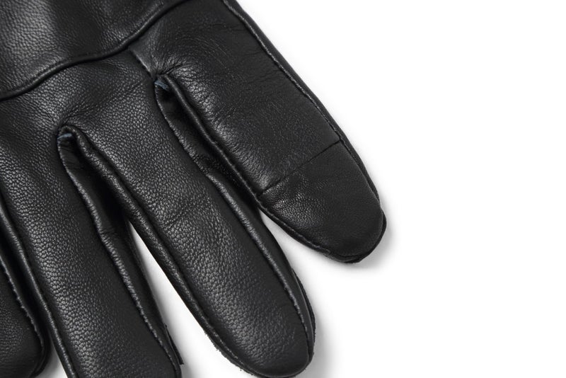 REED Men's Genuine Leather Warm Lined Driving Gloves (XL, BLACK) - Image 5
