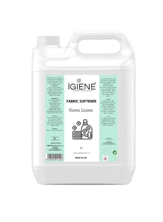 IGIENE منعم الأقمشة برائحة الكتان 5 لتر