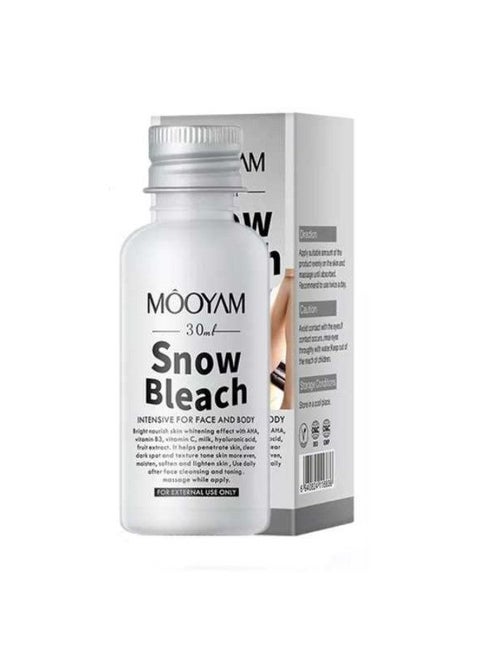 Snow Bleach Cream for Private Part Underarm Whitening Dark Spot Corrector Cream Face and Body Skin Lightening Bleaching Cream for Intimate Areas Brightening 30ml