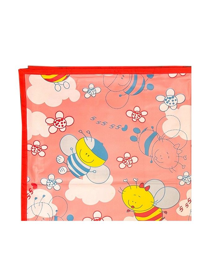 Ecosoft Plastic Sheetpvc Sheet For Kidsrubber Sheet For Babiesbed Wetting Protector(90 X 135 Cm) (Pink Honeybee)  - Image 3