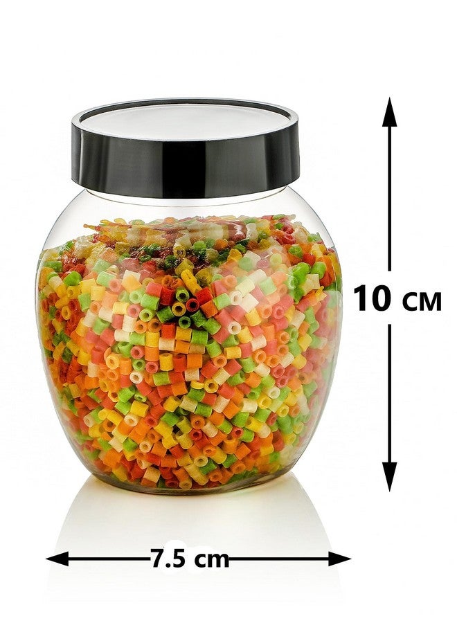HAPPI Multipurpose Unbreakable Plastic Transparent Storage Containers For Kitchen Airtight Masala Box Dabba Spice, Cereal, Dry Fruits Spice Box 350 ML Handi Jar Matka Shape (Set of 8 Pcs) - Image 4