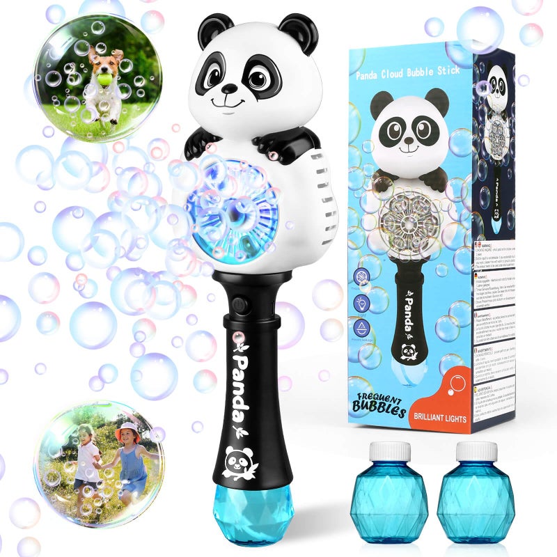 Aooess Bubble Machine for Kids Ages 48 Years Old Light Up Bubble Wand for Parties Outside Toys for Toddlers 35 Automatic Bubble Machine Rechargeable Gifts for 3 Year Old Girl Boy - Image 3