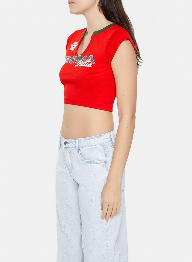 FOREVER 21 Roma Italia Crop Top  - Image 4