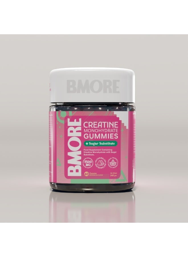 BMORE Creatine Monohydrate Watermelon Flavor 60 Gummies - Image 1