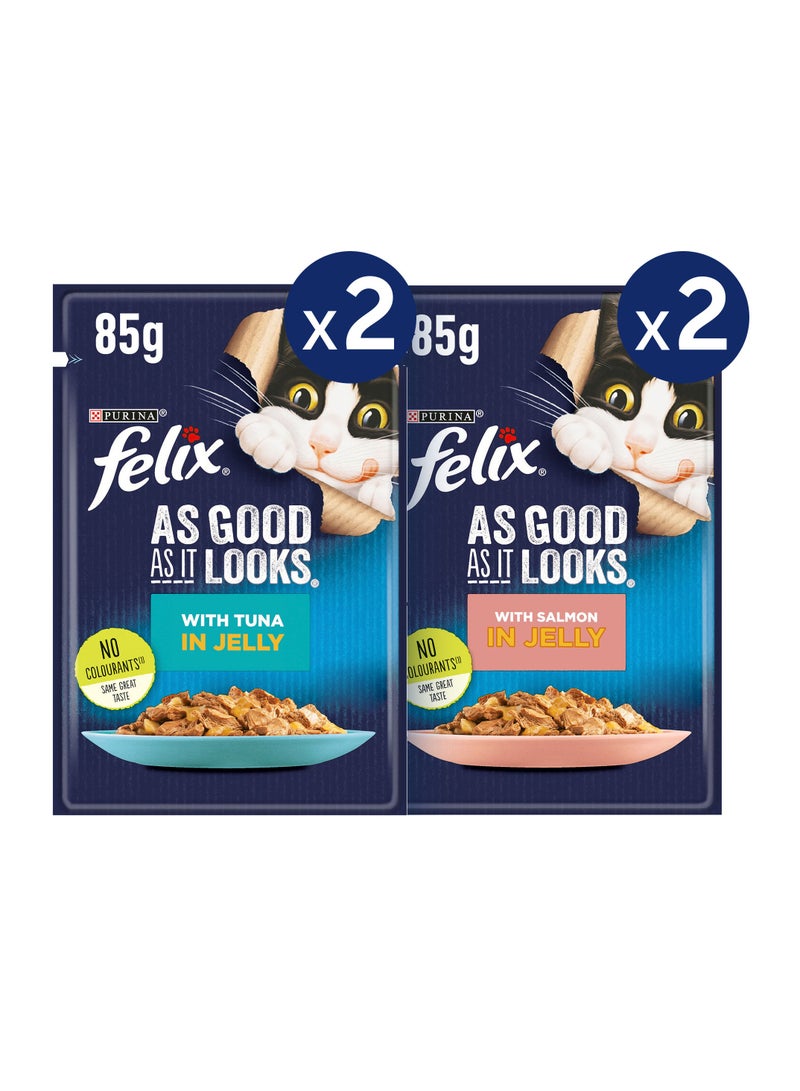 Felix Tuna In Jelly And Salmon In Jelly - Image 1