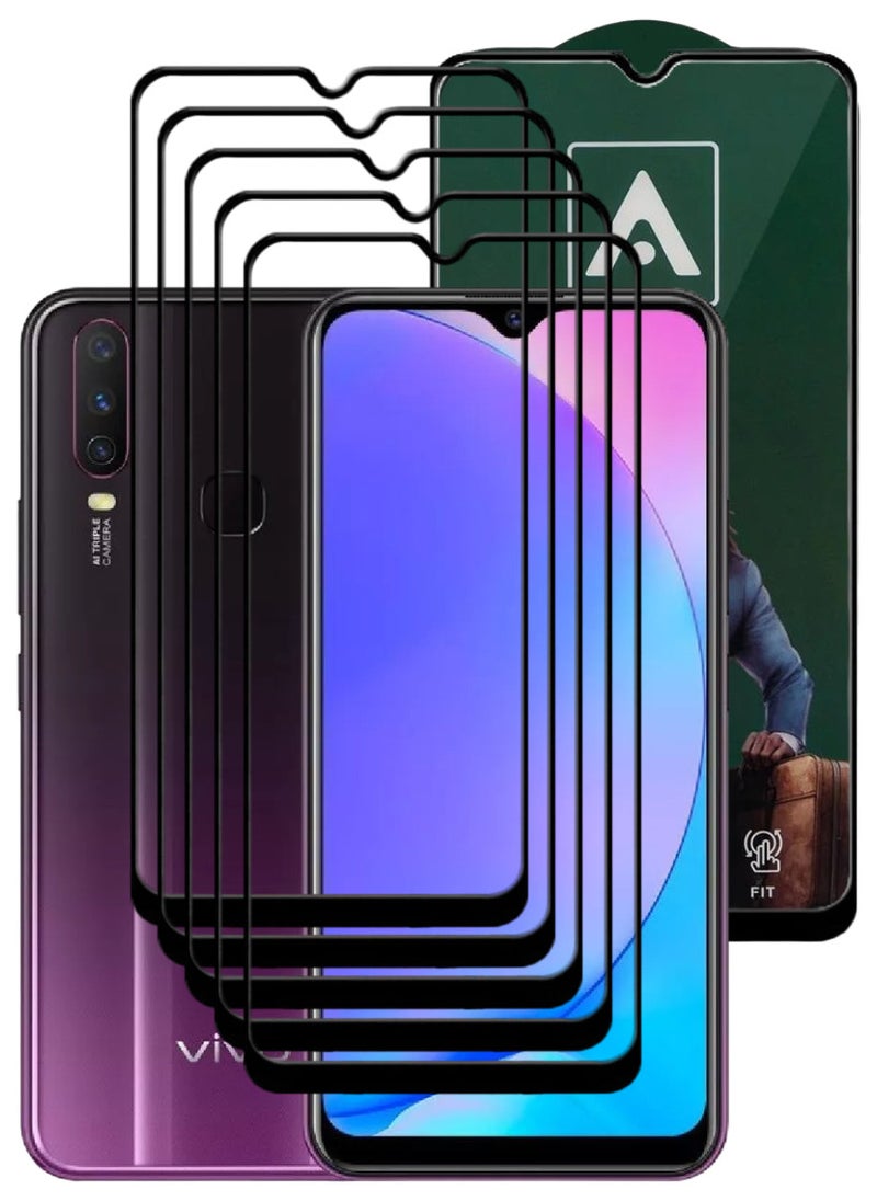 ACLIX 5 Pieces Antistatic ESD Dustproof Premium Quality High Definition Tempered Glass Screen Protector Designed For vivo Y17 - Image 1