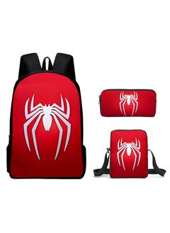 Spider-Man Spiderman Three-Piece Cartoon Backpack For Primary School Students 29*42*16cm 