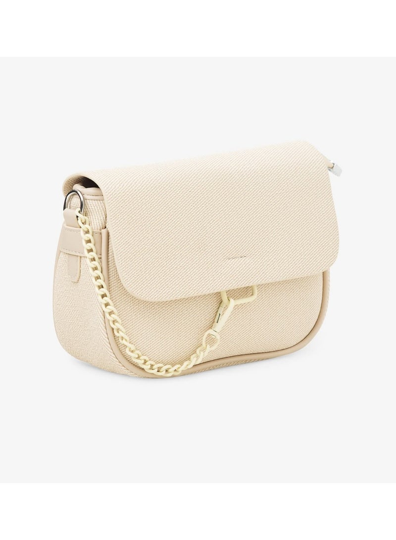 Women’s Leather Crossbody Bag – Elegant Matte Design with Chain Strap, Perfect for Daily Use & Outings - Image 1