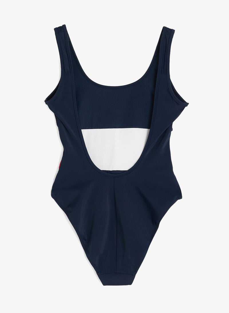 TOMMY HILFIGER Colour-Blocked Scoop Back Swimsuit - Image 2