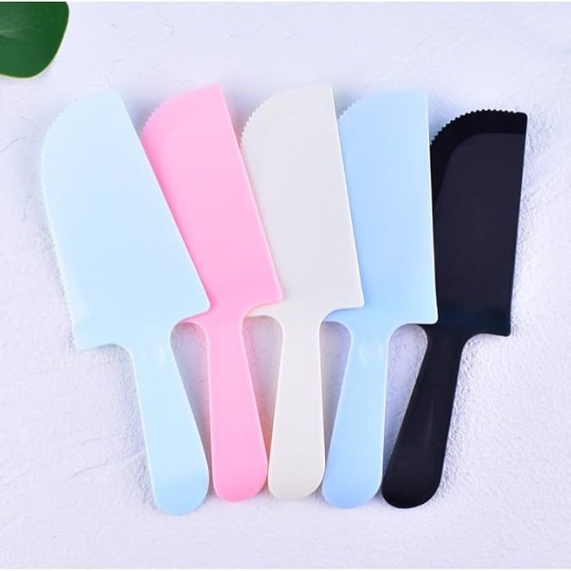 ROYALS خادم كعكة رويالز 2 قطعة بلاستيكي رفيع | تقديم الكعك | قاطع الكعك | أدوات الخبز | أدوات المخبوزات | - Image 3