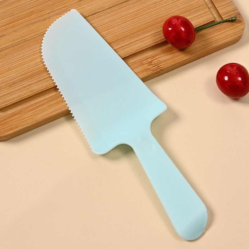 ROYALS خادم كعكة رويالز 2 قطعة بلاستيكي رفيع | تقديم الكعك | قاطع الكعك | أدوات الخبز | أدوات المخبوزات | - Image 4