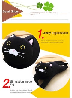 Y&D Stuffed Kneeling Cat Plush Pillow Toys Black 50cm  - Image 2
