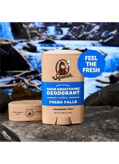 Dr. Squatch Dr. Squatch Natural Deodorant for Men 3 Pack Fresh Falls - Odor-Squatching Men's Deodorant Aluminum Free (2.65 oz, 3 Pack)  - Image 3