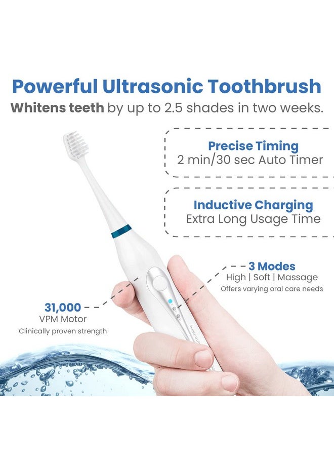 Grasnugie - Replacement Toothbrush Heads For Philips Sonicare Flexcare Protectiveclean Snapon Toorhbrush Handle And Refills For Hx9023 C2 C3 W W3 G2 G3 All Clickon Brush Heads 4Pack - Image 1