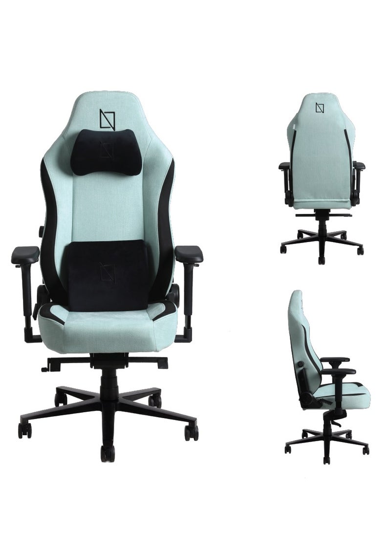 NAVODESK APEX Chair Premium Ergonomic Gaming Chair with Memory Foam Pillows Magnetic Headrest and Integrated Lumbar Support By NAVO MINT GREEN  - Image 1