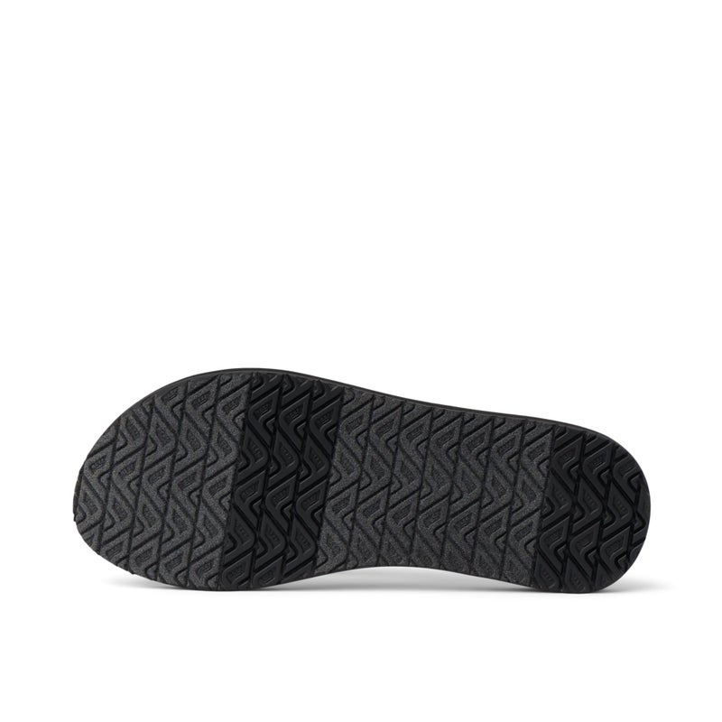 Reef Ginger Womens Beach Flip Flop, Soft Woven Strap Made From 100% Recycled PET, Black/Black, 6 - Image 3