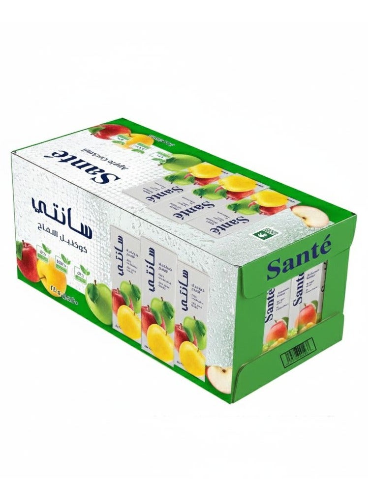 Santè Zero Sugar Premium Apple Cocktail Juice 200mlx24 - Image 1