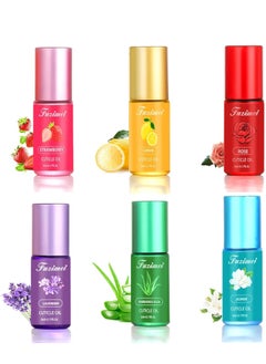 Cuticle Oil Pen for Nail Care, 6PCS with Natural Ingredients Revitalize Gel Manicure Pedicure nail art Treatment (Mix)