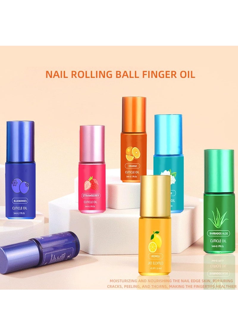 SYOSI - Cuticle Oil Pen for Nail Care, 6PCS with Natural Ingredients Revitalize Gel Manicure Pedicure nail art Treatment (Mix) - Image 1