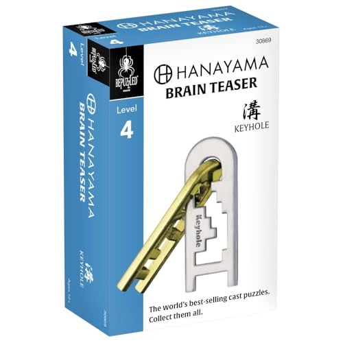 BePuzzled |Keyhole Hanayama Metal Brainteaser Puzzle Mensa Rated Level 4, for Ages 12 and Up - Image 3