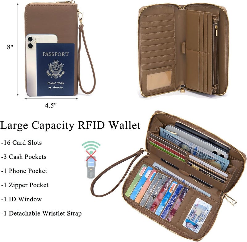 Idesort Large Crossbody Bags Ladies Shoulder Handbags Purse and Wallet Set for Women Totes Hobo Purses - Image 2