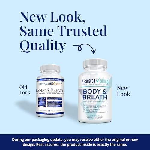 Research Verified Body & Breath Natural Deodorant & Freshener - Bad Breath & Body Odor Supplement - 60 Count (3 Months Supply) - Image 2