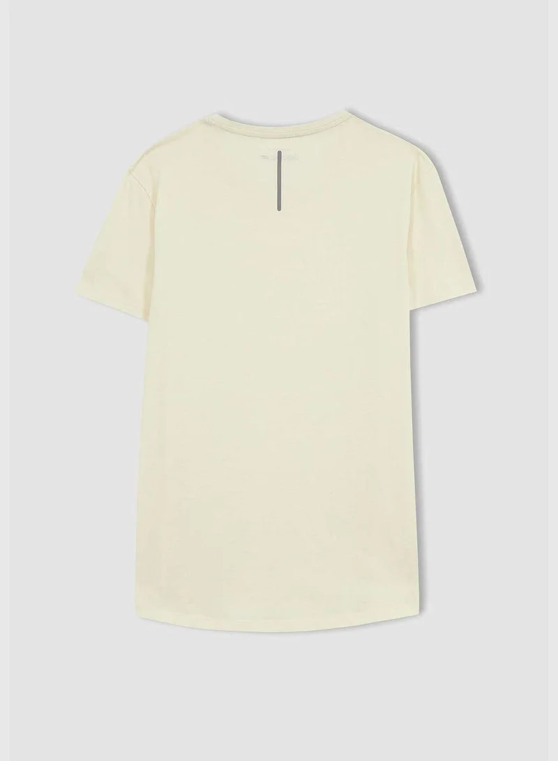 DeFacto Man Slim Fit Crew Neck Short Sleeve Knitted T-Shirt