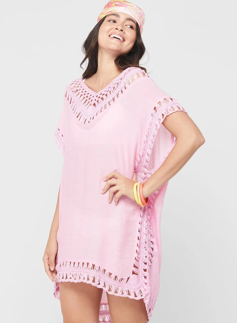 Ginger Crochet Eyelet Cover Up