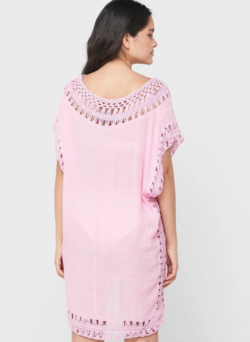 Ginger Crochet Eyelet Cover Up