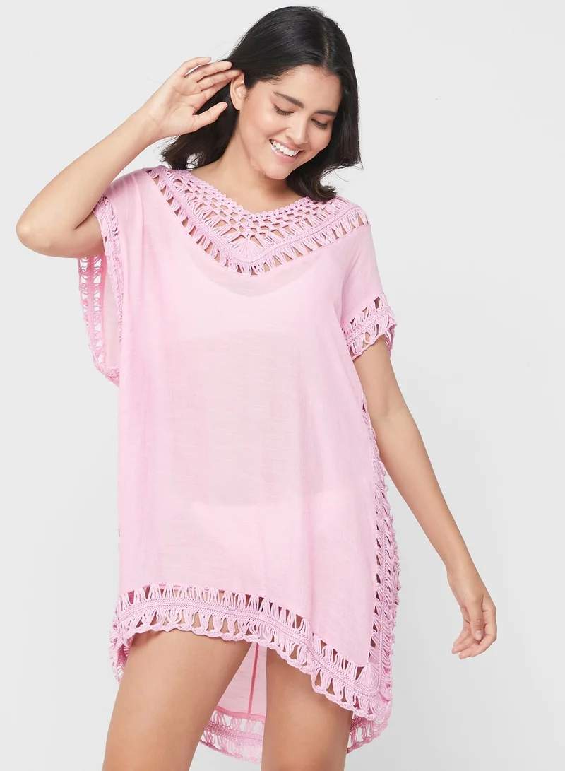 Ginger Crochet Eyelet Cover Up