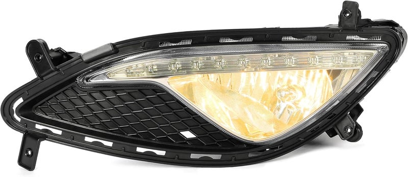 HECASA Left Fog Light Assembly for 2013-2017 Hyundai Genesis Coupe - Replacement for 922012M500 865512M300 - Image 3