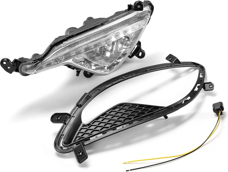 HECASA Left Fog Light Assembly for 2013-2017 Hyundai Genesis Coupe - Replacement for 922012M500 865512M300 - Image 4